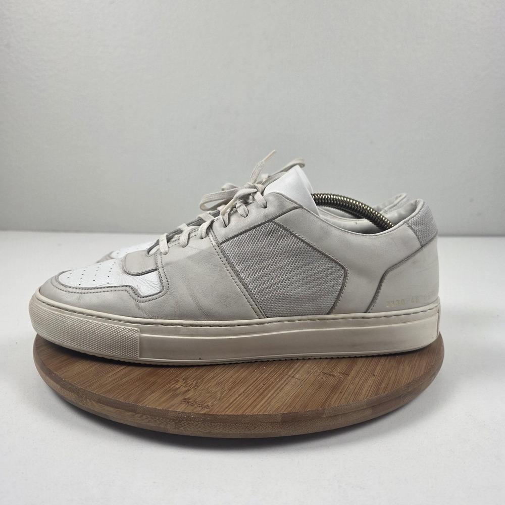 Common Projects Shoes Mens Size 13 Gray Leather Low Top Sneakers 2330 Italy